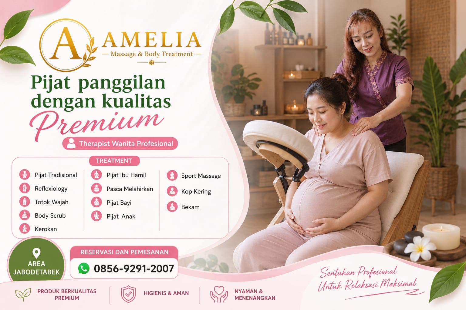 Poster Amelia Massage Landscape