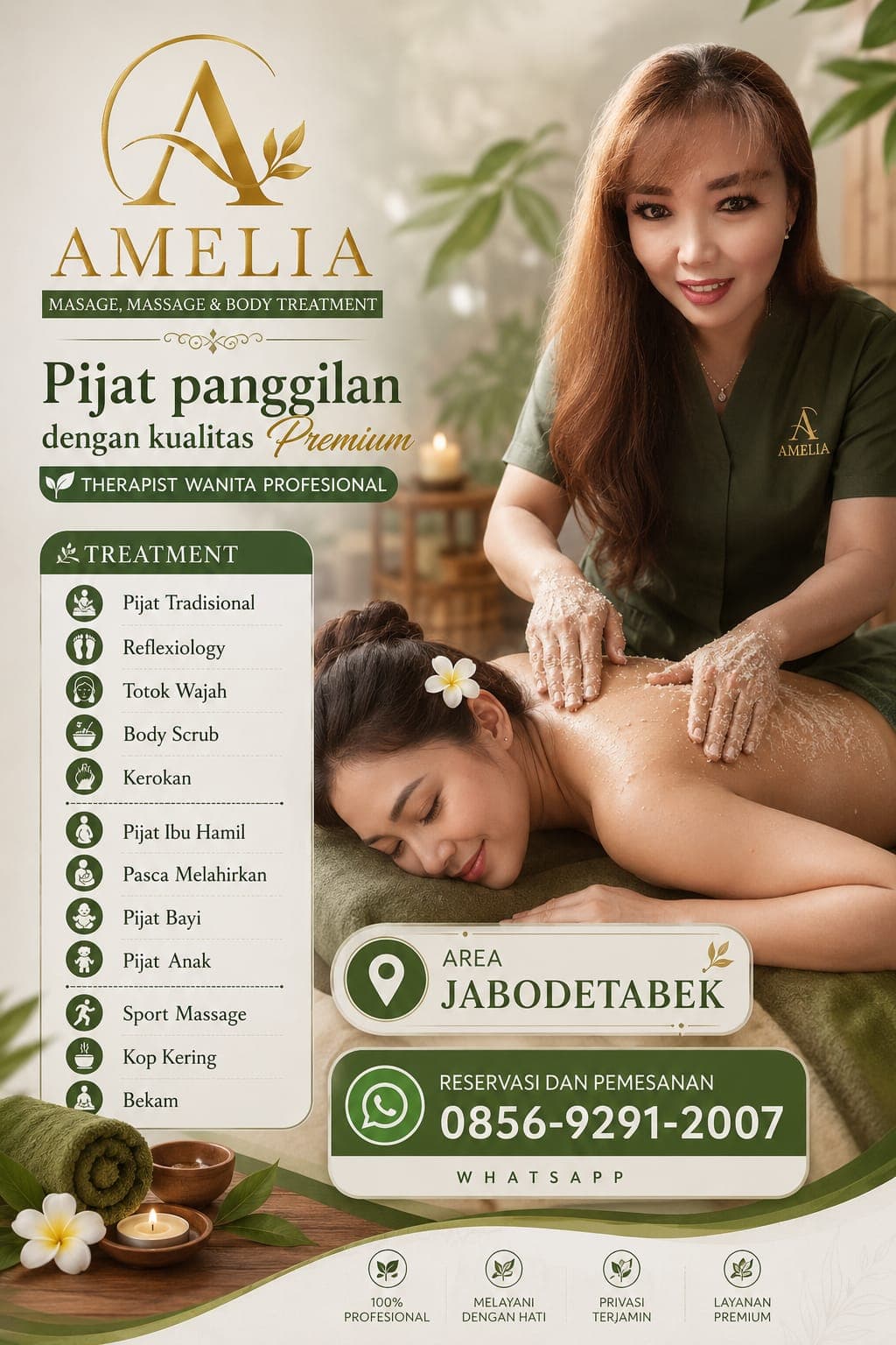 Poster Amelia Massage Portrait